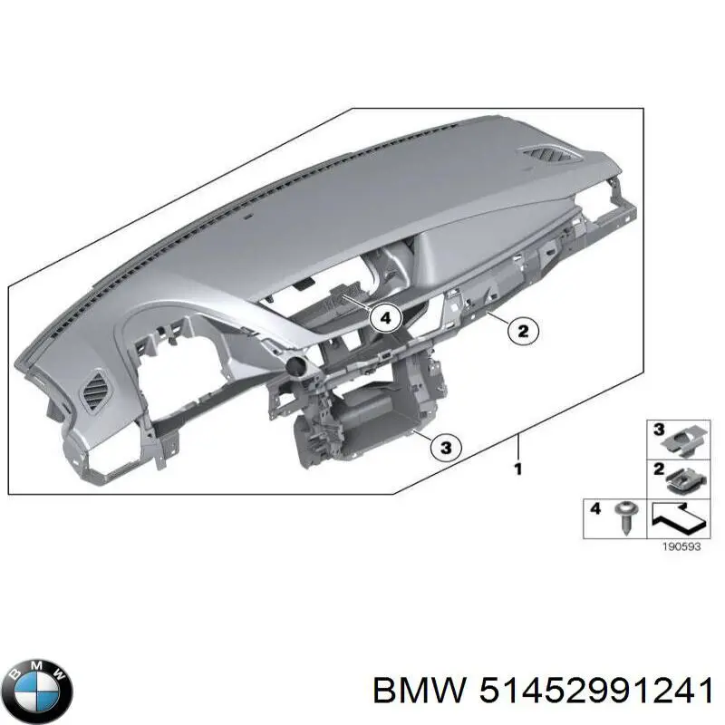 51452991241 BMW панель приладів торпеди