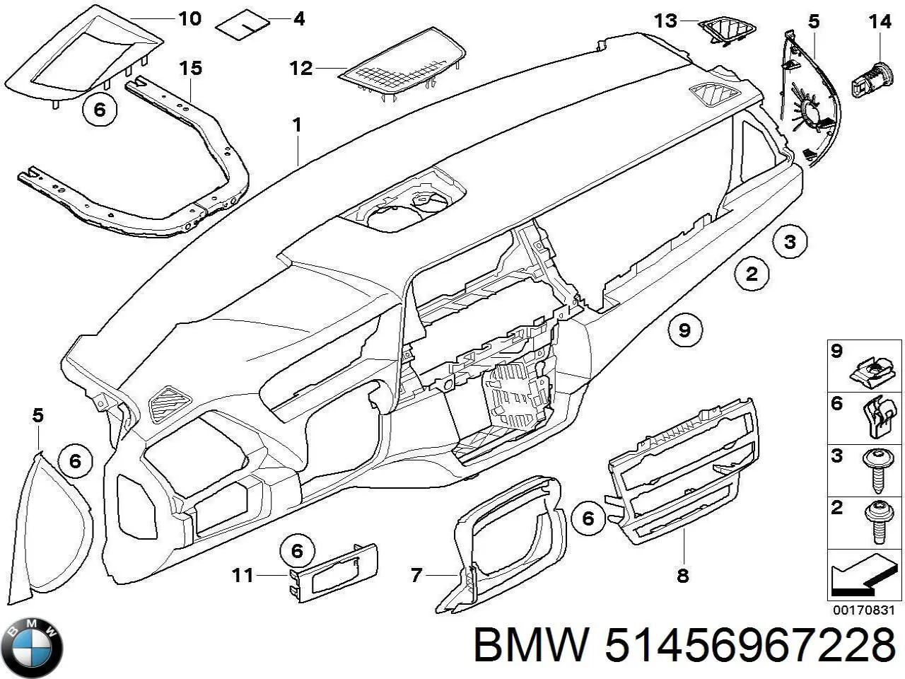  BMW 51456967228 ціна, від 15.19 USD