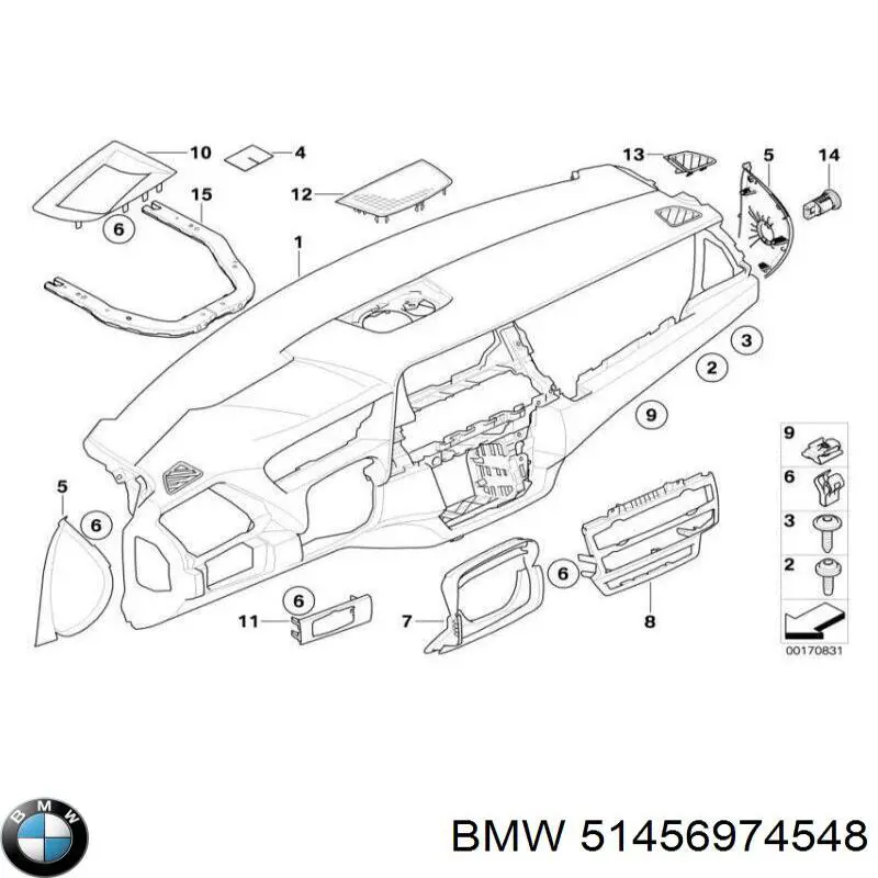 51456974548 BMW Передня панель