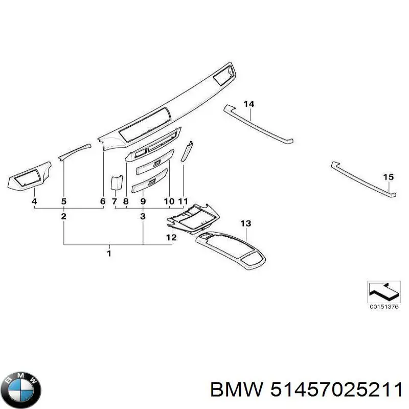  BMW 51457025211 ціна, від 17.74 USD