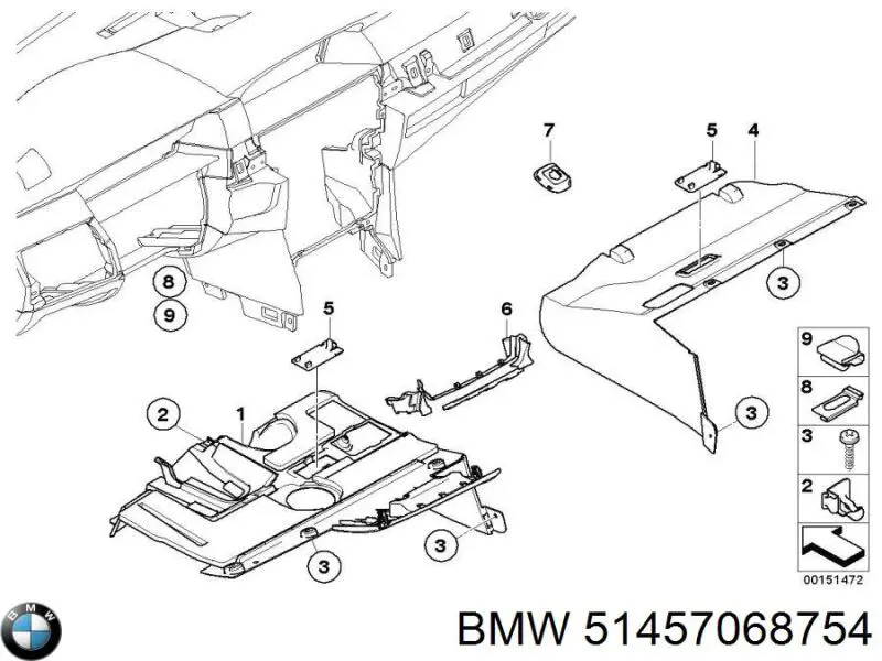  BMW 51457068754 ціна, від 2.53 USD