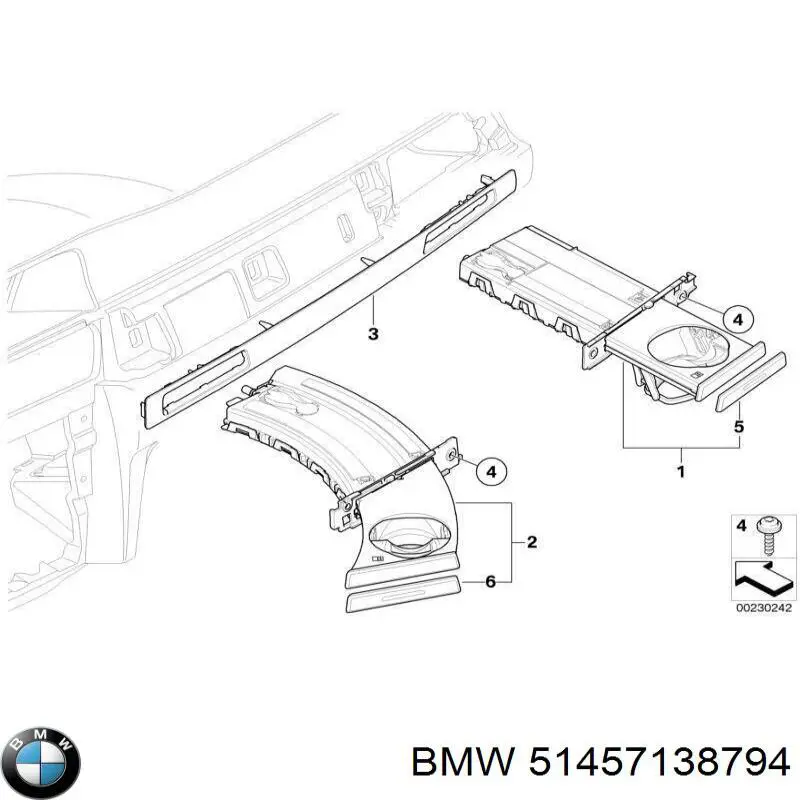 Підсклянник "торпедо" BMW 51459173469 ціна, від 40.59 USD