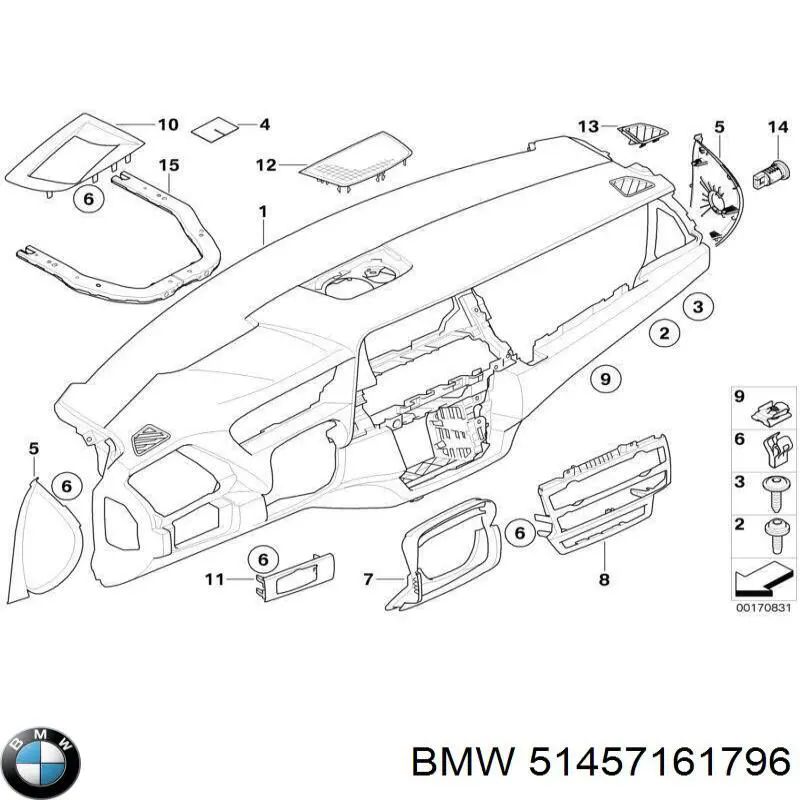  BMW 51457161796 ціна, від 22.10 USD