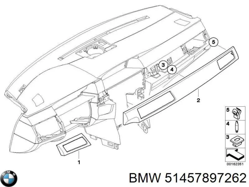 Купити 51457897262 BMW 