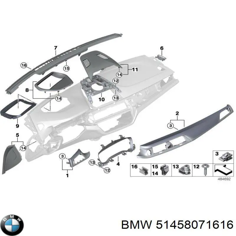  BMW 51458071616 ціна, від 276.52 USD