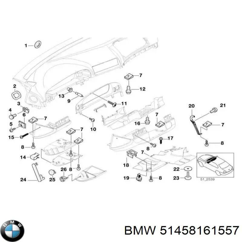  51458161557 BMW