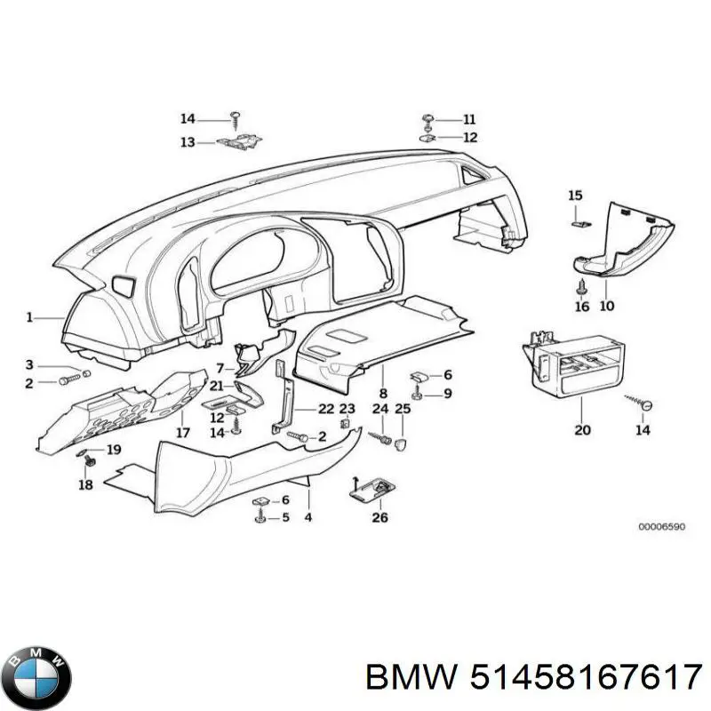 Купити 51458167617 BMW 