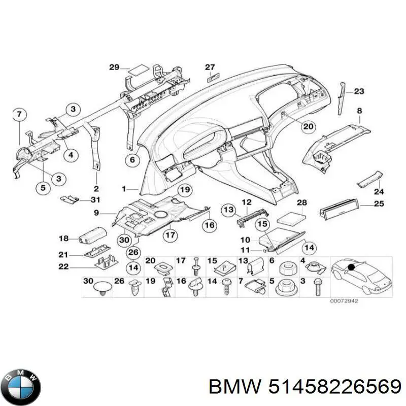  BMW 51458226569 ціна, від 50.68 USD