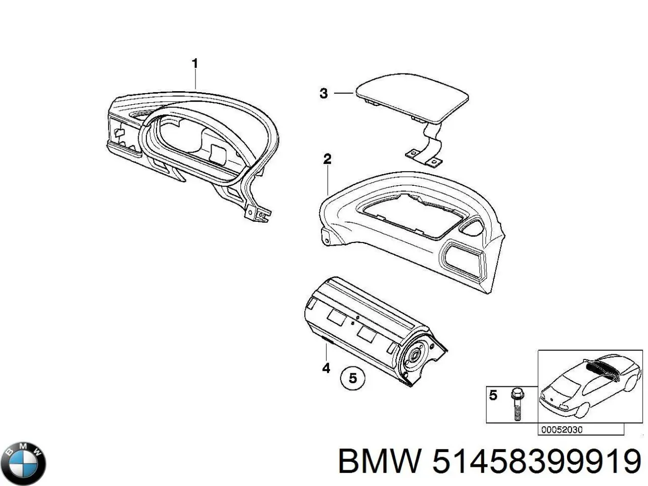  BMW 51458399919 ціна, від 508.46 USD