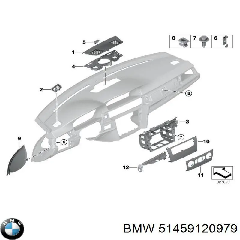 Купити 51459120979 BMW Захисна решітка радіатора