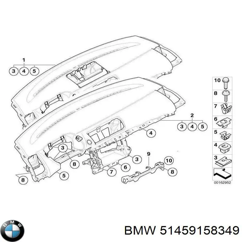 51459187574 BMW панель приладів торпеди