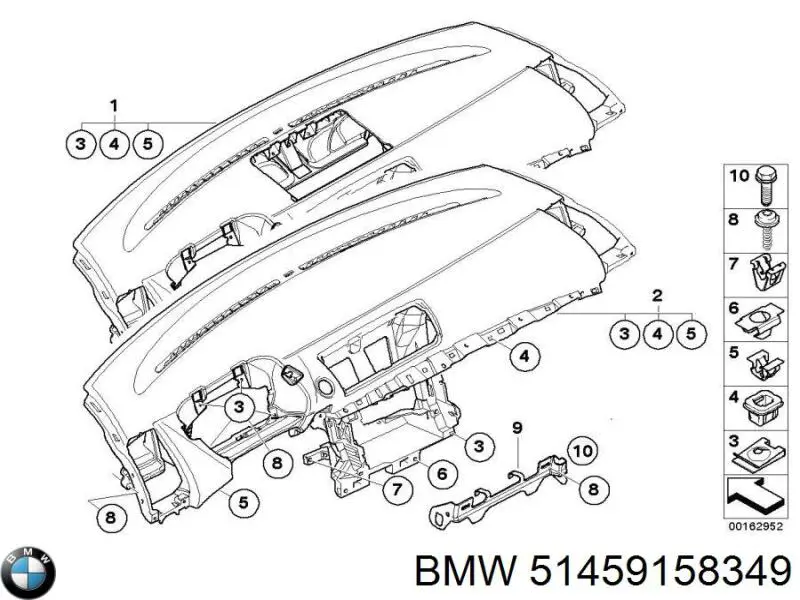Купити 51459158349 BMW Приладова панель