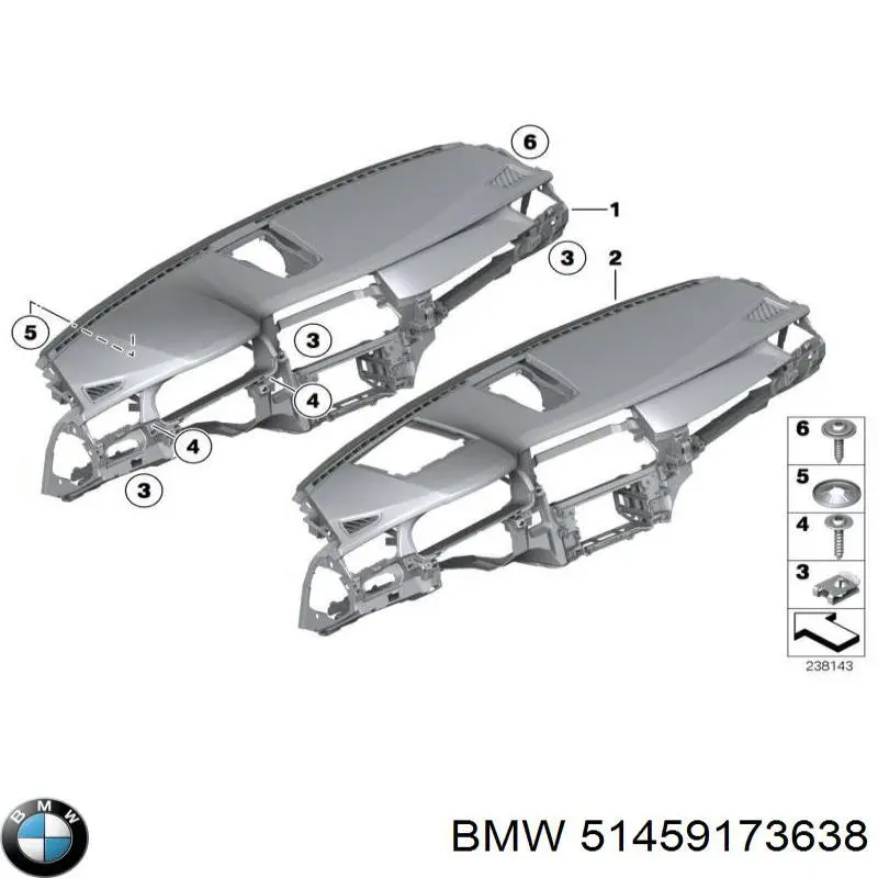 51459173638 BMW Передня панель