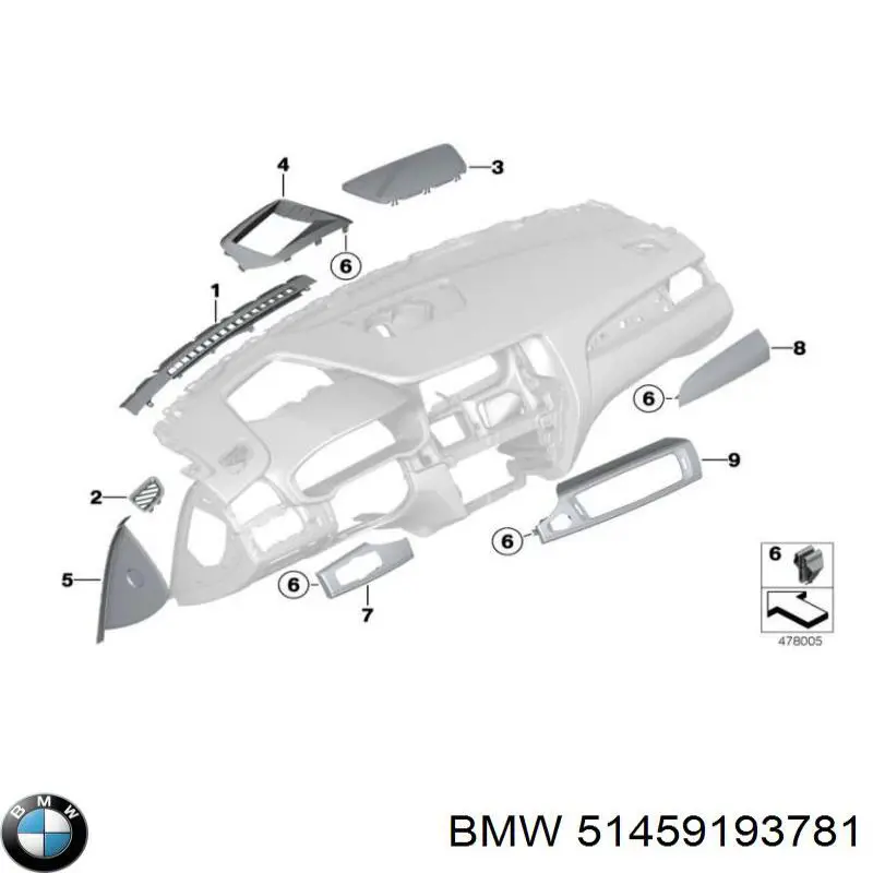  BMW 51459193781 ціна, від 7.53 USD