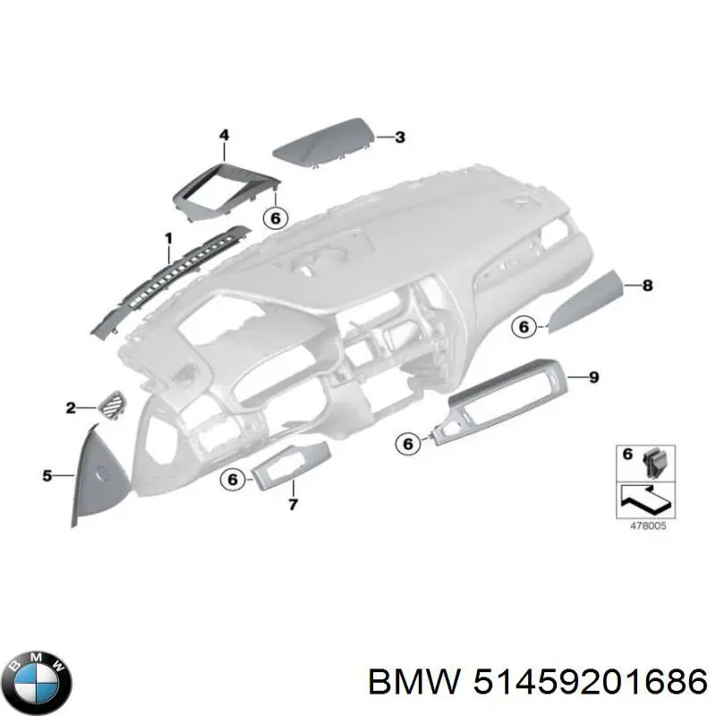  BMW 51459201686 ціна, від 11.53 USD