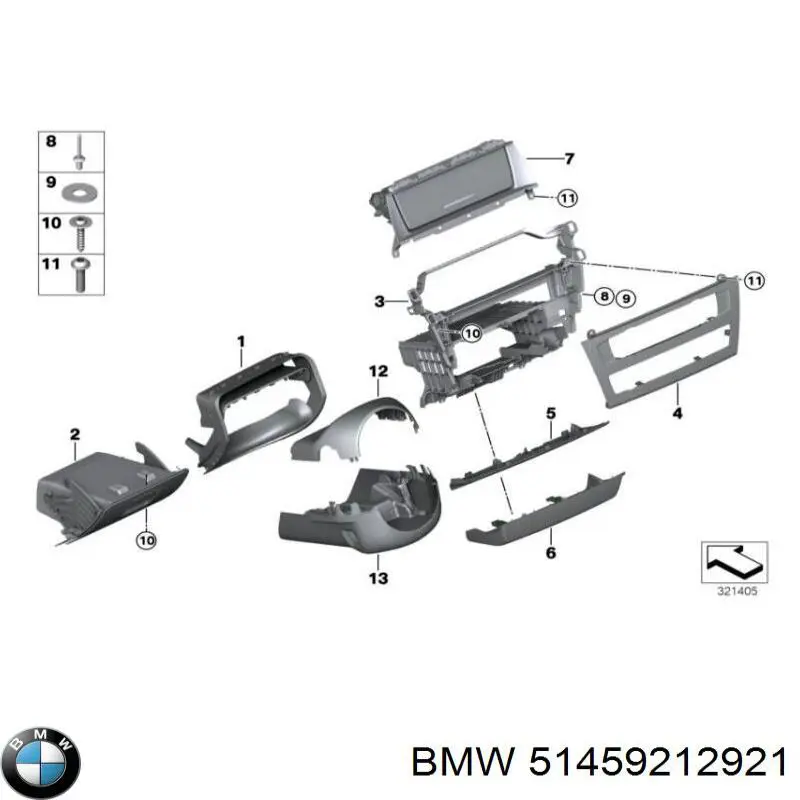51459212921 BMW Бардачок