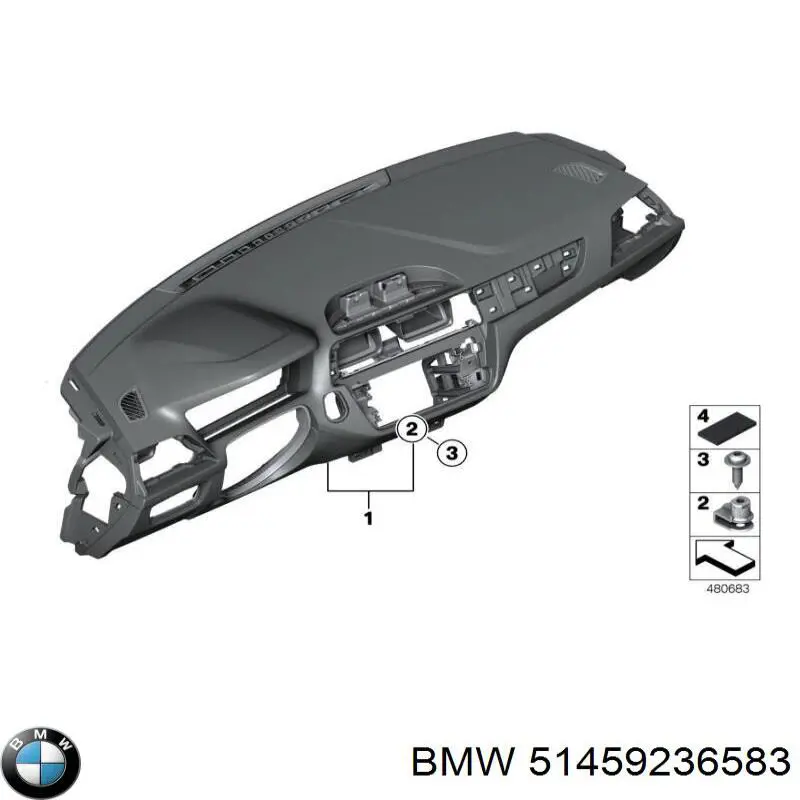 Купити 51459236583 BMW Ящик для рукавичок (бардачок)
