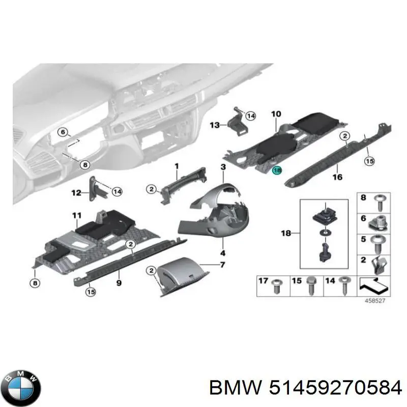 51459270584 BMW Захисний кожух кермового механізму