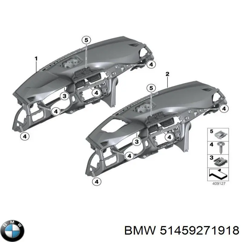 51459271918 BMW Панель передня "торпедо"