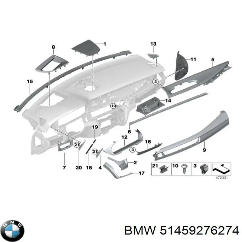 BMW 51459276274 ціна, від 82.60 USD