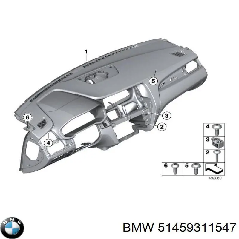51459311547 BMW Передня панель