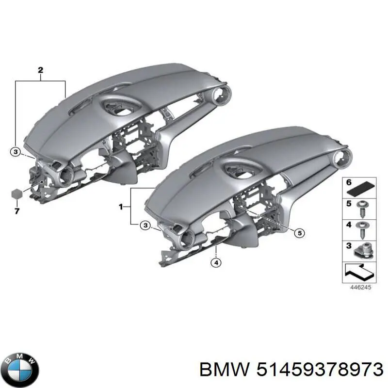 51459378973 BMW Передня панель