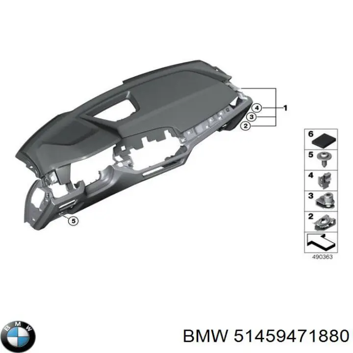 Передня панель BMW 51459471880 ціна, від 1519.93 USD