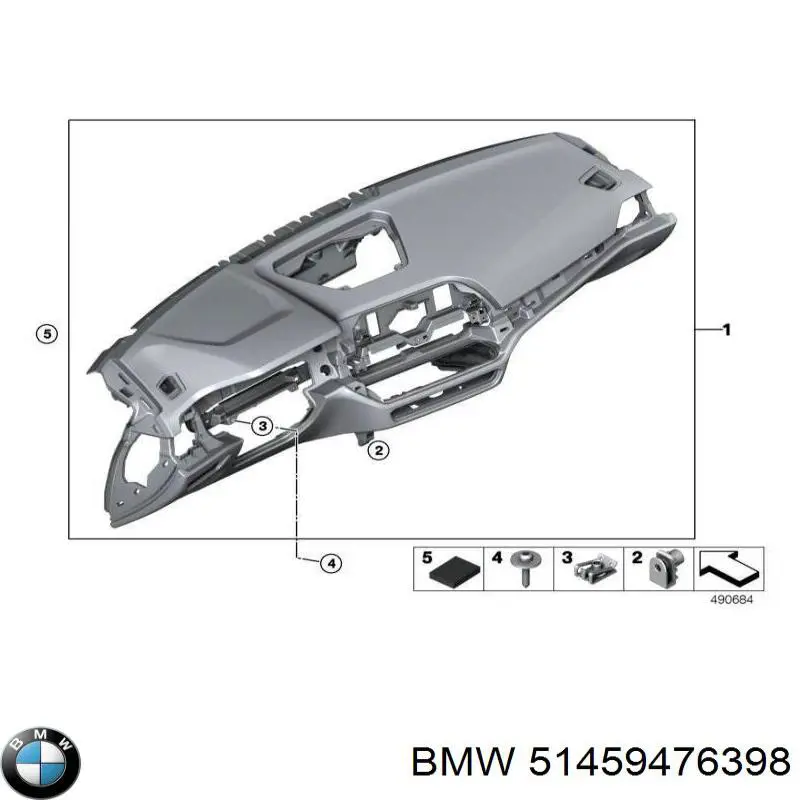 Торпедо BMW 51459476398 ціна, від 2724.63 USD
