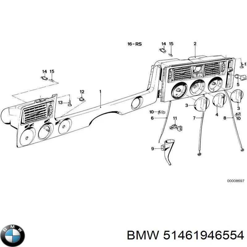  BMW 51461946554 ціна, від 17.04 USD