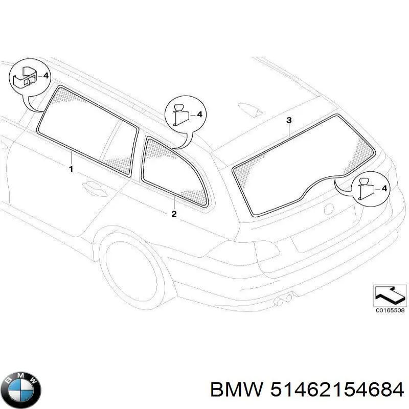  BMW 51462154684 ціна, від 168.75 USD