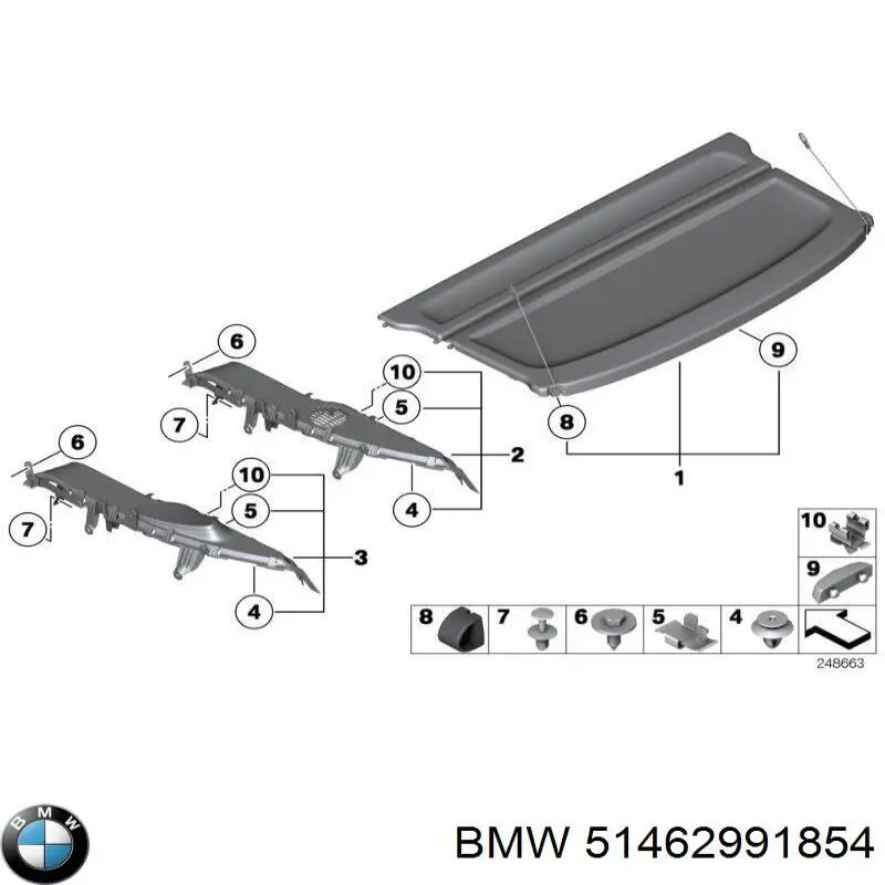  BMW 51462991854 ціна, від 12.67 USD