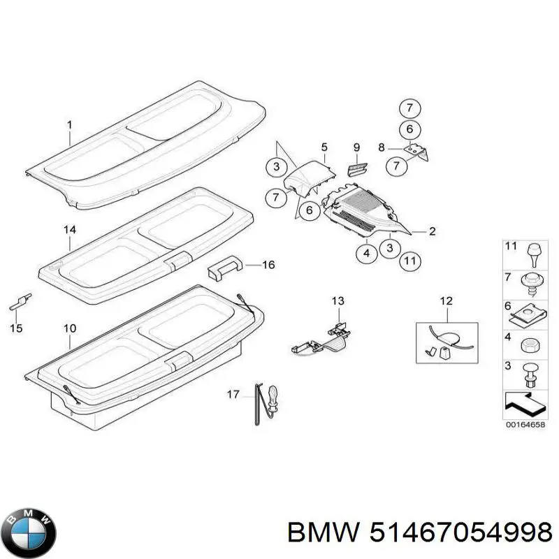  BMW 51467054998 ціна, від 413.61 USD