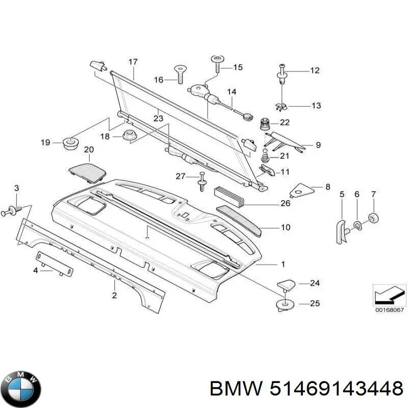  BMW 51469143448 ціна, від 88.66 USD