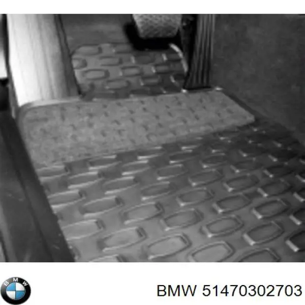 Килимок задній, комплект 2 шт. 51470302703 BMW