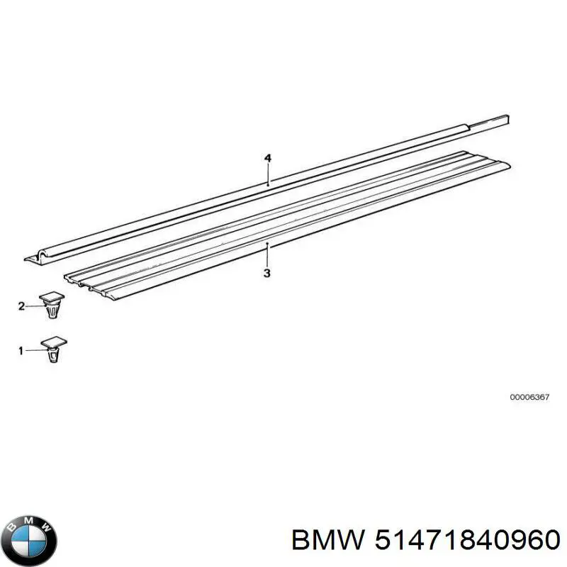 Пістон (кліп) кріплення підкрилки переднього крила BMW 51471840960 ціна, від 0.39 USD