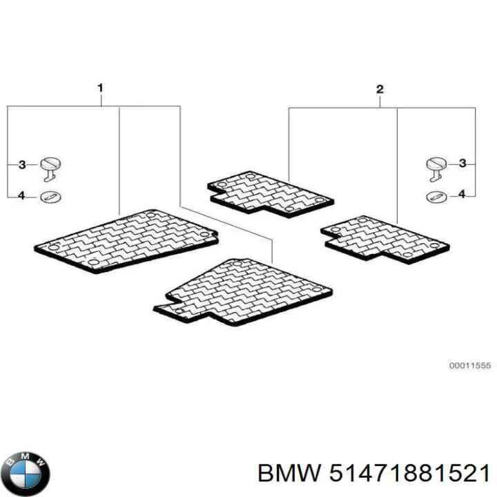  BMW 51471881521 ціна, від 0.76 USD