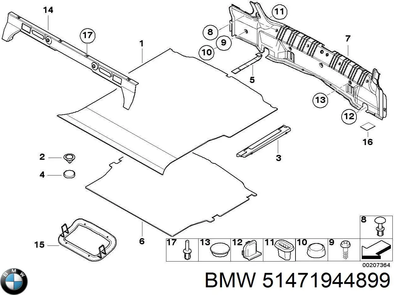 Купити 51471944899 BMW 