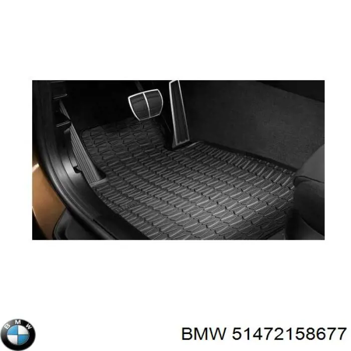 Килимок передній, комплект 2 шт. BMW 51472336801 ціна, від 63.22 USD
