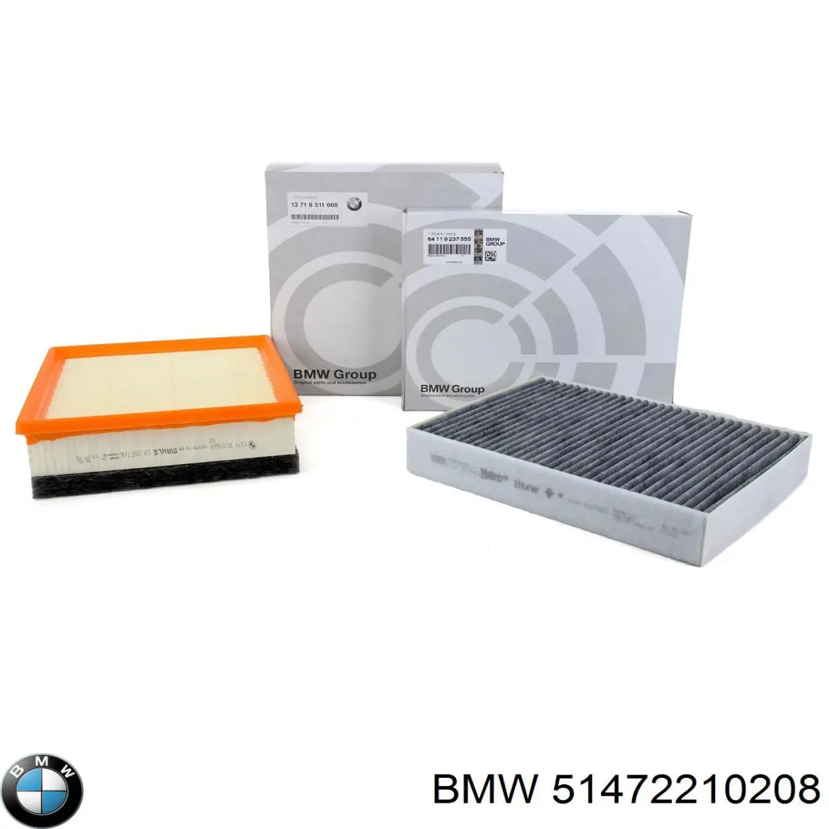 Килимок передній, комплект 2 шт. 51472210208 BMW