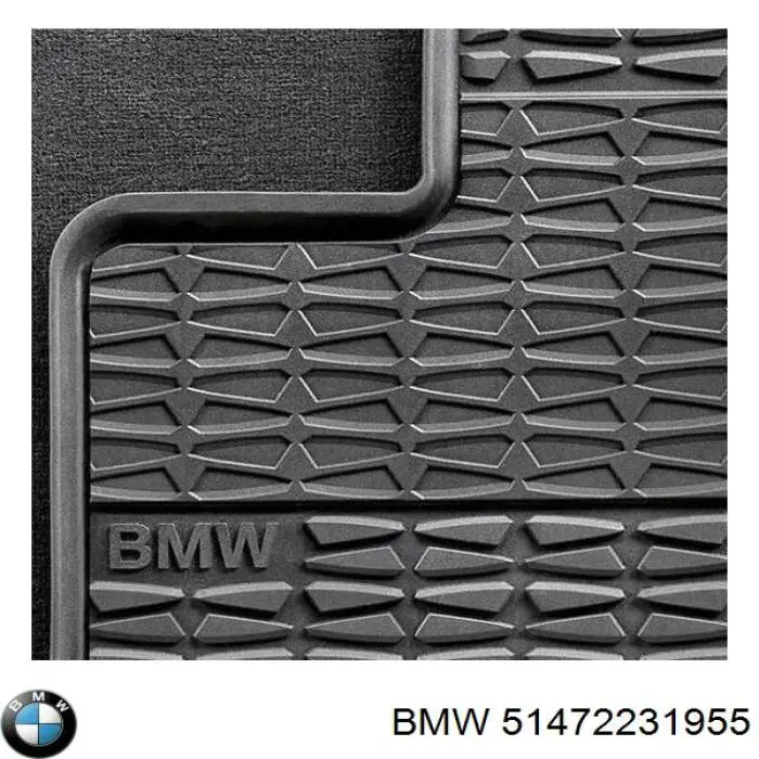 51470416690 BMW килимок задній, комплект 2 шт.