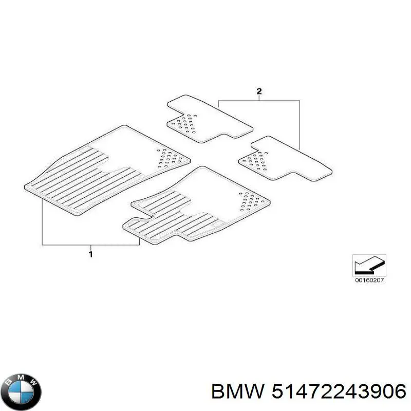  BMW 51472243906 ціна, від 87.51 USD