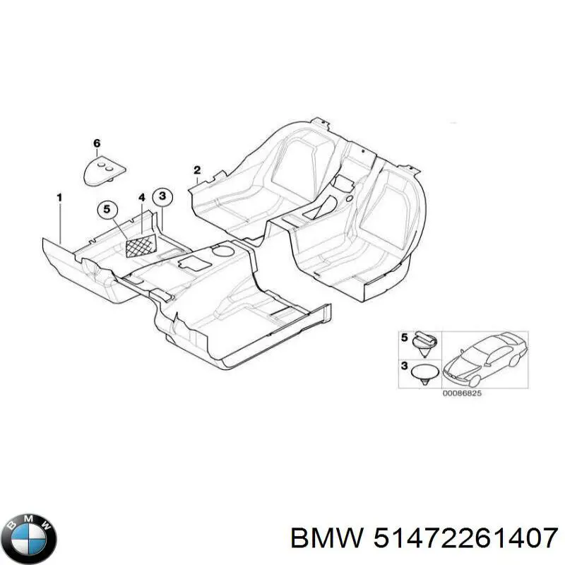 Купити 51472261407 BMW 