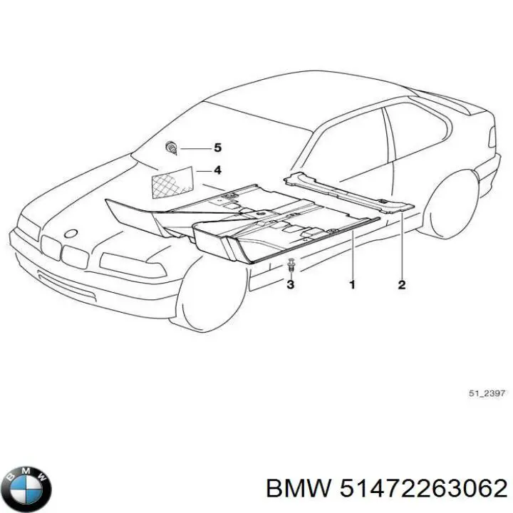 51472263062 BMW Прокладка впускного колектора