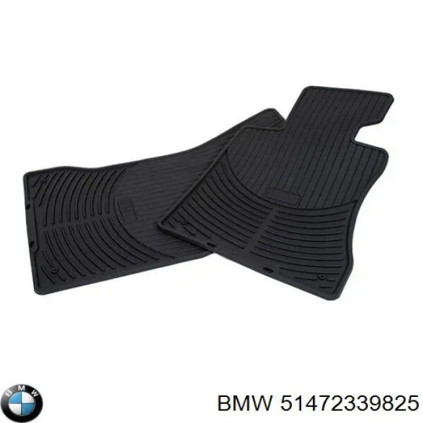 Килимок передній, комплект 2 шт. BMW 51472339825 ціна, від 89.76 USD