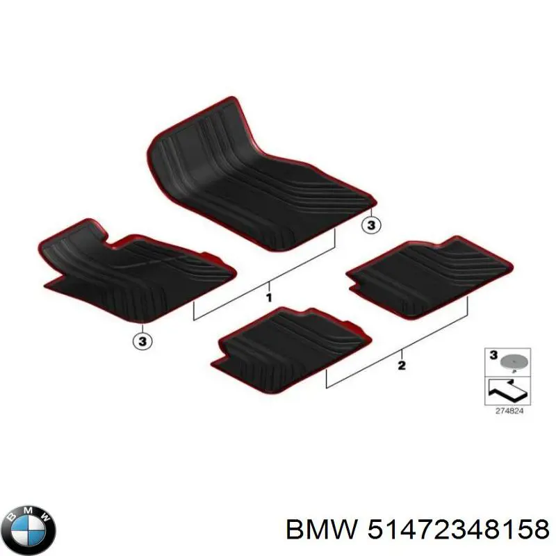 BMW 51472348158 ціна, від 71.52 USD