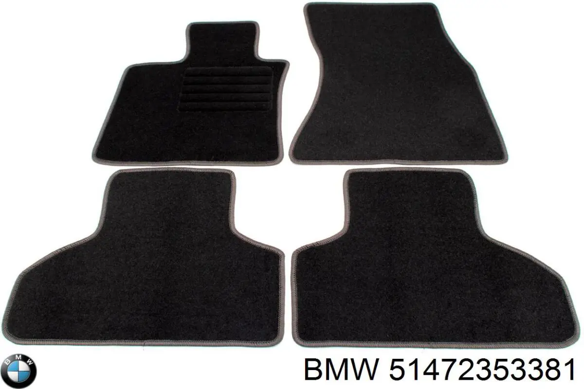 Килимок передній, комплект 2 шт. 51472353381 BMW