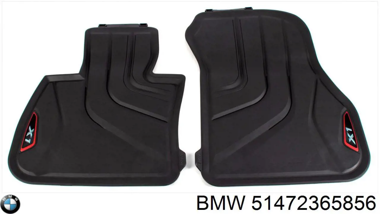 Килимок задній, комплект 2 шт. BMW 51472365856 ціна, від 87.96 USD
