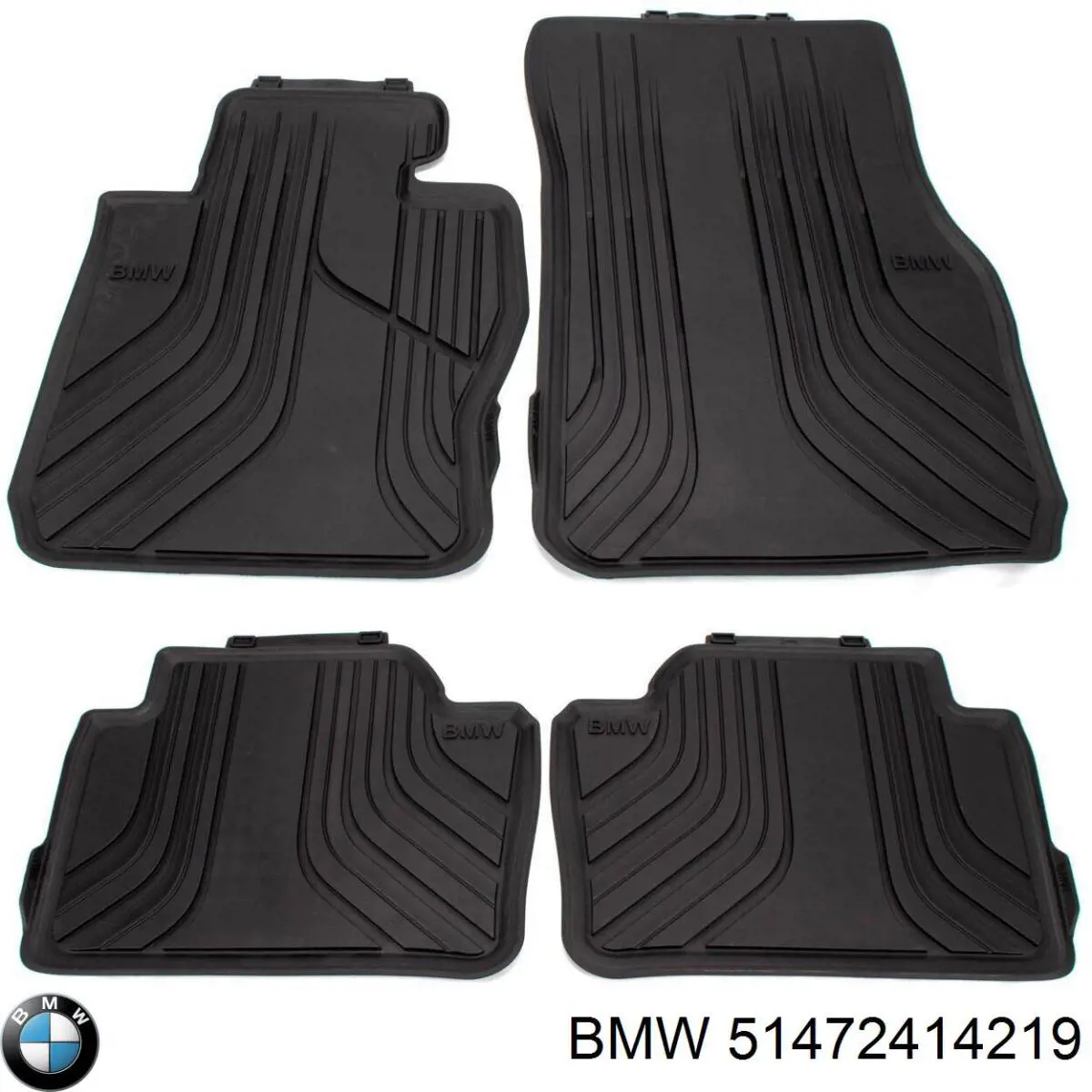 Килимок задній, комплект 2 шт. 51472414219 BMW