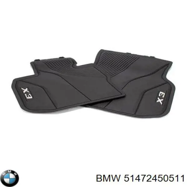 51472450511 BMW Гумові килимки передні