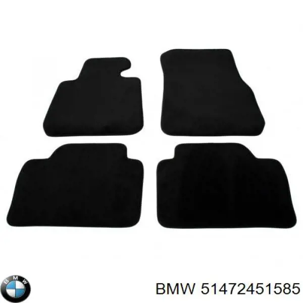 Килимок передній, комплект 2 шт. BMW 51472451585 ціна, від 126.54 USD